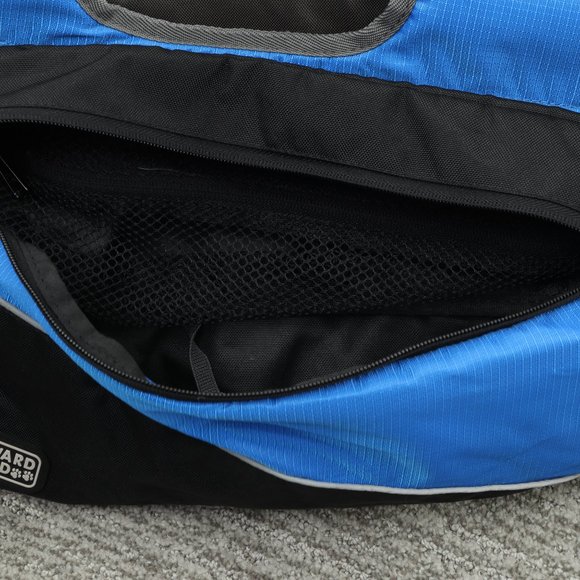 Outward Hound Doggy Backpack Daypack Hiking Medium/Large Blue/Black Like New - Picture 9 of 11